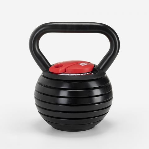 Elettra kettlebell 18 kg justerbar træningsudstyr styrketræning fitness Kampagne