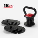 Elettra kettlebell 18 kg justerbar træningsudstyr styrketræning fitness Udsalg