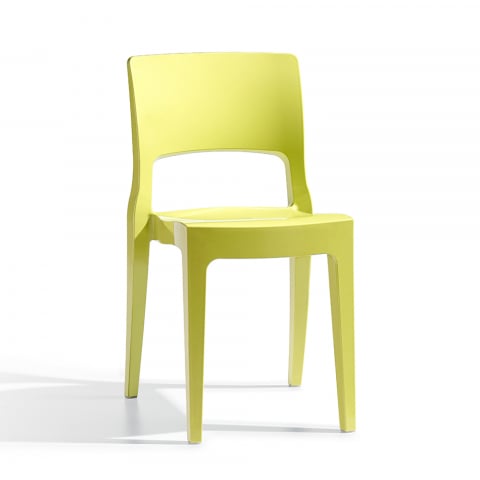 Isy Scab moderne stabelbare design spisebords stol i blank technopolymer