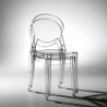 Igloo Scab stabelbare design spisebords stol i gennemsigtig plastik Rabatter