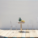 Igloo Scab stabelbare design spisebords stol i gennemsigtig plastik Udvalg