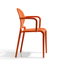 Gio Arm Scab design stabelbare spisebords stol med armlæn i technopolymer Udvalg