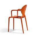 Gio Arm Scab design stabelbare spisebords stol med armlæn i technopolymer Mængderabat