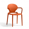 Gio Arm Scab design stabelbare spisebords stol med armlæn i technopolymer Rabatter