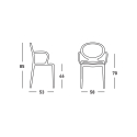 Gio Arm Scab design stabelbare spisebords stol med armlæn i technopolymer Egenskaber