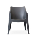 Coccolona Scab stabelbare spisebords stol med armlæn i polypropylen Model