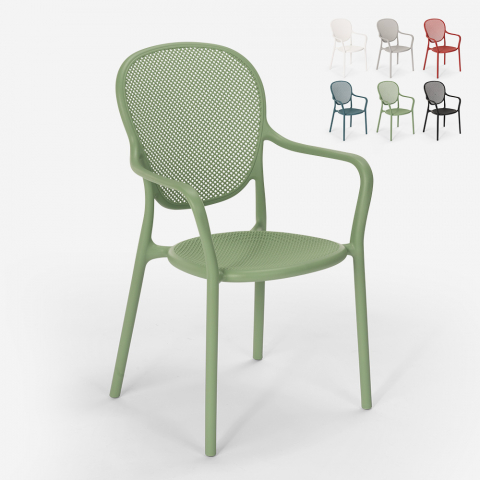 Clara AHD stabelbare flet design spisebords stol plast i mange farver