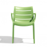Sunset Scab design stabelbare spisebords stol med armlæn i technopolymer Udvalg