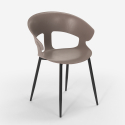 Evelyn AHD design spisebords stol plast mange farver sorte metal ben Omkostninger