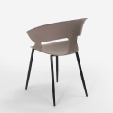 Evelyn AHD design spisebords stol plast mange farver sorte metal ben Køb