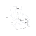 Aarhus nordisk design ergonomisk lænestol i bøgetræ og med stofbetræk 