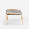 Sylt Fodskammel puf lænestol sofa stue træ stof skandinavisk design 