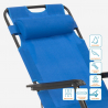Emily Lux foldbar liggestol campingstol havestol justerbar ryglæn fodstøtte 