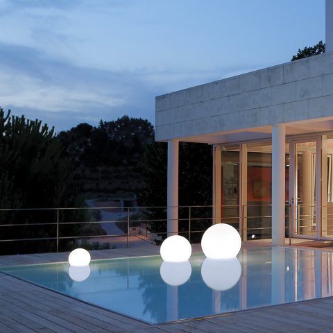 Acquaglobo Slide led lampe lys kugleformet flydende til pool udendørs Kampagne