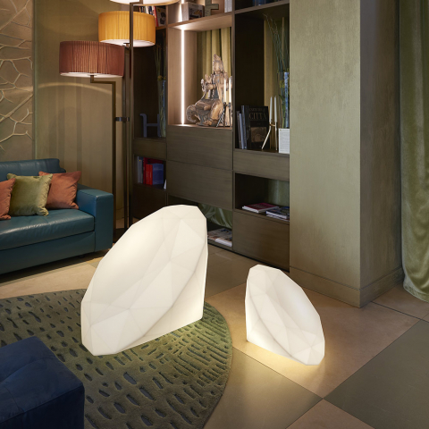 Bijoux Slide led lampe lys juvel formet gulvlampe bordlampe polyethylen