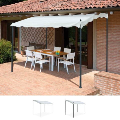 Pergola UV 3x2 m markise med stålramme havepavillon til have terrasse