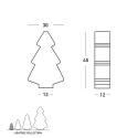 Slide lightree transparant kunstigt plastik juletræ med lys led lampe Mål