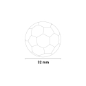 Sæt med 5 erstatnings bolde 32 mm til bordfodbold foosball fodboldspil På Tilbud