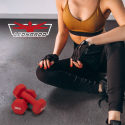 Megara håndvægte dumbbell sæt 2x3 kg træningsudstyr styrketræning fitness Tilbud