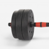 Ermes håndvægte sæt justerbar 2 x 10 kg max vægtstang træningsudstyr Valgfri