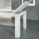 Lille blankt hvidt spisebord 90x160cm bord med udtræk 210cm Jesi Long Rabatter
