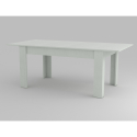 Jesi Larch lille hvid spisebord 90x160cm bord med udtræk op til 210cm Tilbud