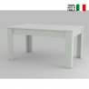 Jesi Larch lille hvid spisebord 90x160cm bord med udtræk op til 210cm På Tilbud