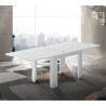 Jesi Liber lille blankt hvidt spisebord 90x90cm bord med udtræk 180cm Udsalg