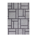 Milano GRI015 rektangulær grå design tæppe til under spisebordet og sofa På Tilbud