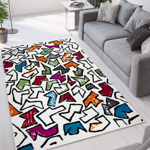 Milano MUL023 rektangulær designer tæppe til under spisebordet og sofa Kampagne