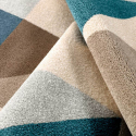 Milano GLO008 firkantet designer tæppe til under spisebordet og sofa Tilbud