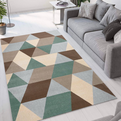 Milano GLO009 firkantet designer tæppe til under spisebordet og sofa Kampagne