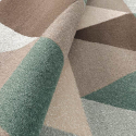 Milano GLO009 firkantet designer tæppe til under spisebordet og sofa Tilbud