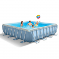 Intex 28766 Prism Frame 488x488cm kvadratisk fritstående pool til haven Kampagne