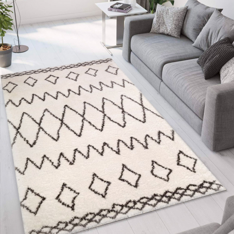 Marrakesh BIA001 firkantet allergivenligt tæppe under spisebordet sofa Kampagne