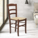 Paesana AHD spisebords stol vintage design af bøgetræ flettet sæde 