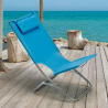 Rodeo Lux strandstol campingstol foldestol sammenklappelig nakkestøtte Tilbud