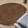 Milano MAR101TD rundt allergivenligt tæppe til under spisebordet sofa Kampagne