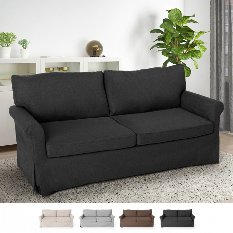Belle Epoque 3-personers sofa klassisk design stofbetræk udvalgte farver
