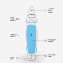 Poppa 12' sup board oppustelig paddleboard med padle rygsæk og luftpumpe Pris