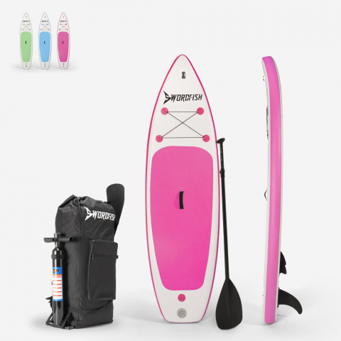 Bolina 8'5" sup board børn oppustelig paddleboard med padle pumpe rygsæk