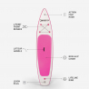 Bolina 8'5 sup board børn oppustelig paddleboard med padle pumpe rygsæk Udvalg