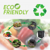 Humus kompostbeholder 300 l af plast til haveaffald madaffald kompost Rabatter