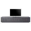 Ping Low XL Ardesia TV bord grå lav skænk 240 cm med 3 rum og 6 låger Udsalg