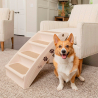 Diva sammenklappelig hundetrappe 50cm høj stige hunderampe trappe plast Model