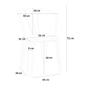 Ferrum Arm AHD spisebords stol industrielt metal design armlæn træ sæde 