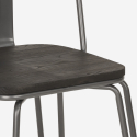 Ferrum One AHD spisebords stol i industrielt metal design med træ sæde Model