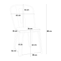 Ferrum One AHD spisebords stol i industrielt metal design med træ sæde 