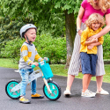 Balance bike løbecykel til børn cykel uden pedaler med kurv lave af træ Ride På Tilbud