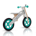 Balance bike løbecykel til børn cykel uden pedaler med kurv lave af træ Ride Udsalg